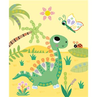 Coloriages à doigts dino et compagnie