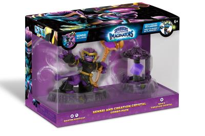 Combo Pack 2 Skylanders Imaginators Mysticat + Magic Crystal Vague 1