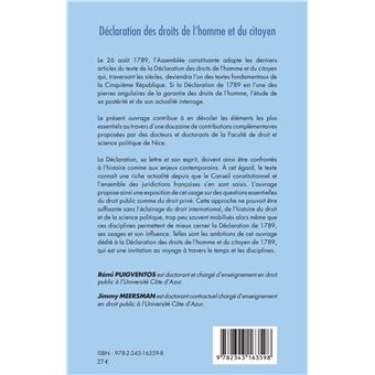 Déclaration des droits de l'homme et du citoyen