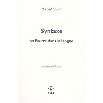 Syntaxe, ou l'autre dans la langue/Eloge de la honte/Voix basse - 1