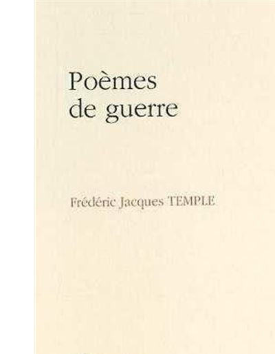 Poemes de guerre