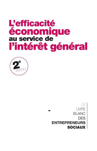 L'efficacité économique au service de l'intérêt général – Le - LE MOUVES - Rue De L'echiquier - broché - Etude