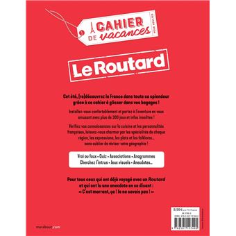 Cahier de vacances - Le Routard France