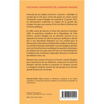 Discours commentés de Laurent Gbagbo 2000-2008
