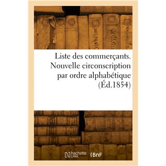 Liste des commerçants