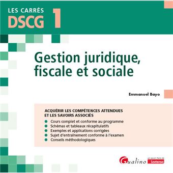 Dscg 1 - gestion juridique, fiscale et sociale