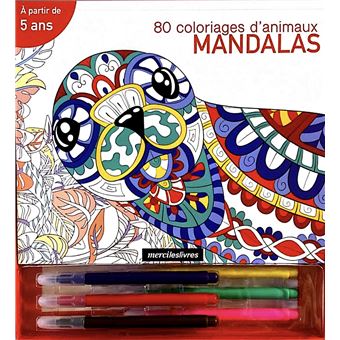 Coffret Mandalas - 80 coloriages d'animaux, dès 5 ans
