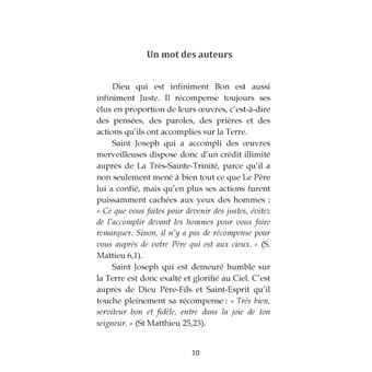 Neuvaine à Saint Joseph Maître de la maison de Dieu et Prince de tous ses biens