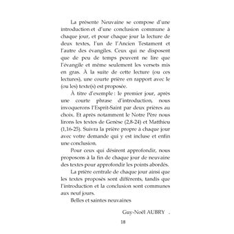 Neuvaine à Saint Joseph Maître de la maison de Dieu et Prince de tous ses biens