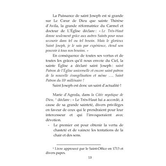 Neuvaine à Saint Joseph Maître de la maison de Dieu et Prince de tous ses biens