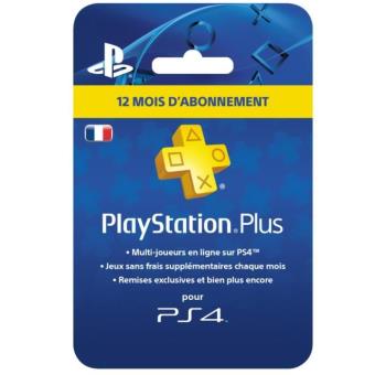 Abonnement Playstation Plus 12 Mois Sony