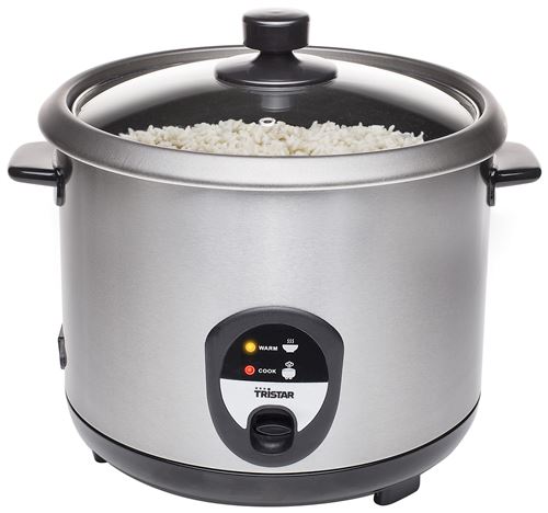 Tristar Acier Inoxydable Rk-6129 - Cuiseur À Riz - 2.2 Litres - 900 Watt