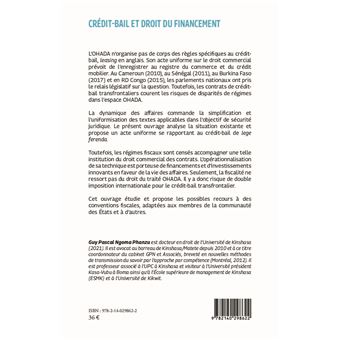 Crédit-bail et droit du financement