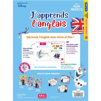 Disney - J'apprends l'anglais avec la Reine des neiges 5-7 ans+CP