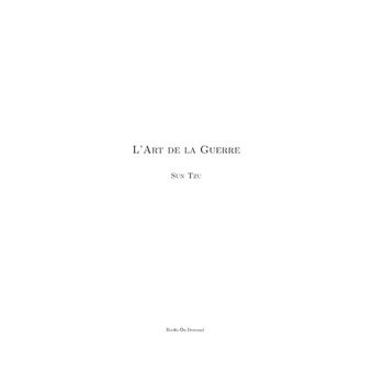 L'art de la guerre