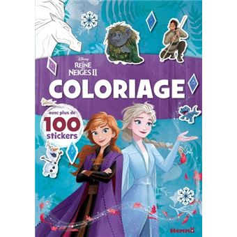 Disney La Reine des Neiges 2 - Coloriage avec plus de 100 stickers