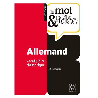 Allemand Le mot et l'idée