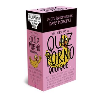 Ceci n'est pas un quiz porno... quoique