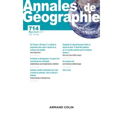 Annales de géographie n° 714 (2/2017) Varia