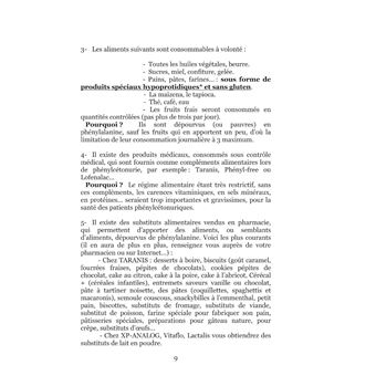 Quelle alimentation pour la phénylcétonurie ?