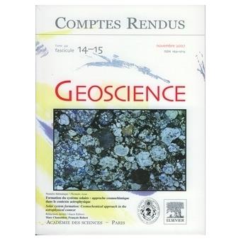 Comptes rendus academie des sciences geoscience tome 339 fas