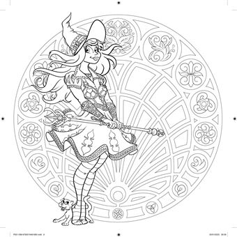 Les Grands carrés d'Art-thérapie Petites Sorcières