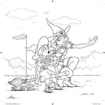 Les Grands carrés d'Art-thérapie Petites Sorcières