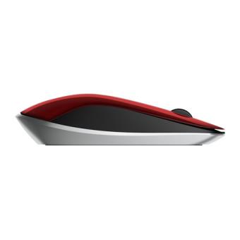 HP Z4000 - Souris - droitiers et gauchers - optique - 3 boutons - sans fil - 2.4 GHz - récepteur sans fil USB - rouge - pour Compaq; Pavilion 500, 550, 590, 595; Pavilion Laptop 14, 15, 17; Portable 14, 15