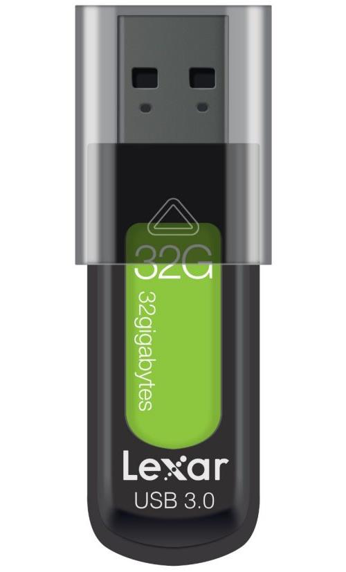 Clé USB 3.0 Lexar JumpDrive S57 32 Go Noir et vert