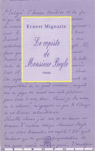 Le copiste de monsieur Beyle
