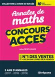 Concours accès - Annales de maths