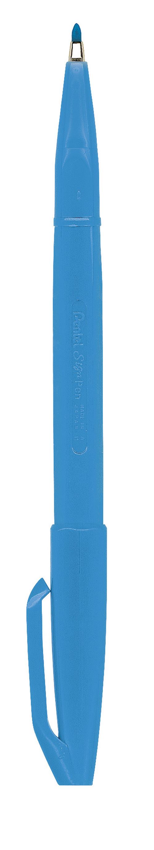 Pentel Sign Pen Stylo feutre &agrave; Pointe fibre fine Acrylique Bleu Ciel