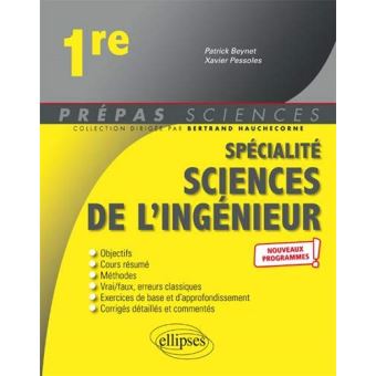 Spécialité sciences de l'ingénieur première