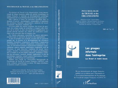 Les groupes informels dans l'entreprise