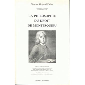 La Philosophie du droit de Montesquieu