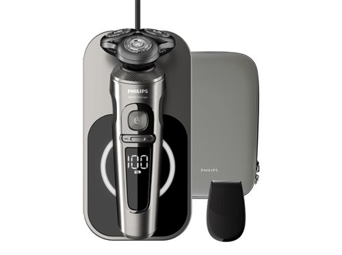 Rasoir Philips 9000 Prestige Chrome Foncé Brossé SP9860/13