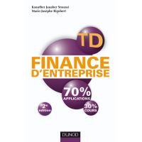 Td De Finance D Entreprise 3eme Edition Broche Kaouther Jouaber Snoussi Marie Josephe Rigobert Achat Livre Fnac