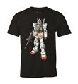 T-Shirt Manga Gundam Standing Noir