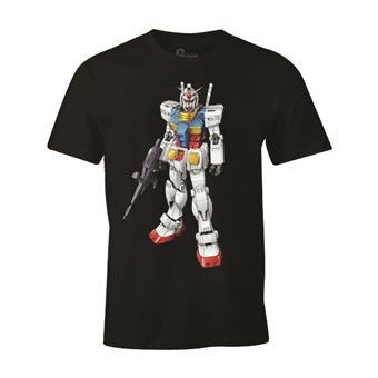 T-Shirt Manga Gundam Standing Noir