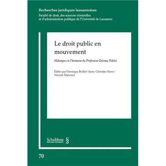 Le droit public en mouvement
