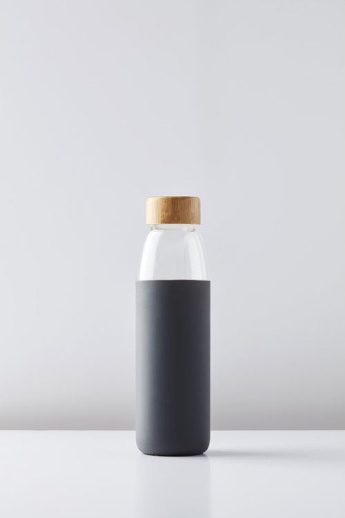 Point-Virgule Glass Bottle Dark Grey 580ML