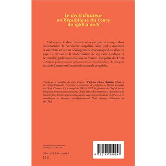 Le droit d'auteur en République du Congo de 1986 à 2018