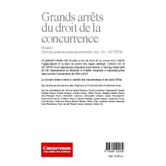 Grands arrêts du droit de la concurrence