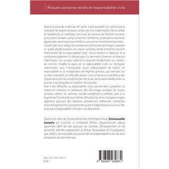 Risques sanitaires sériels et responsabilité civile