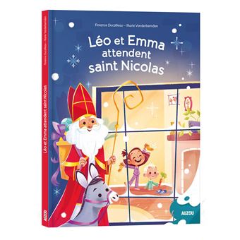 Léo et emma attendent saint-nicolas