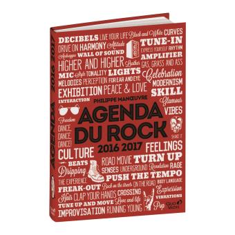 Agenda scolaire 2016/2017 Quovadis Textagenda du rock