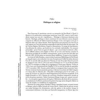 Jansénisme et libéralisme