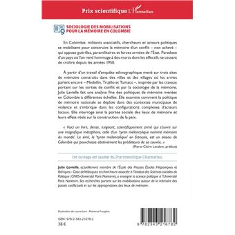 Sociologie des mobilisations pour la mémoire en Colombie