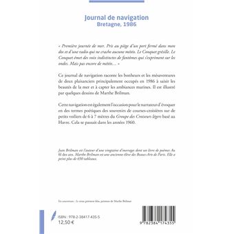 Journal de navigation Bretagne 1986