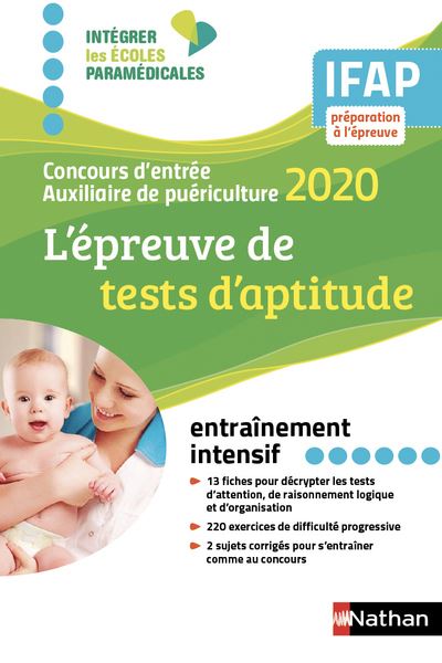 L'épreuve de tests d'aptitude concours auxiliaire de puériculture